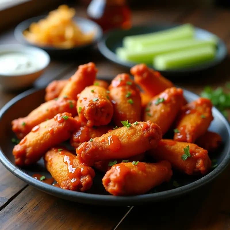 Alitas Buffalo Fritas en Horno: Receta Crujiente y Picante en 30 Minutos