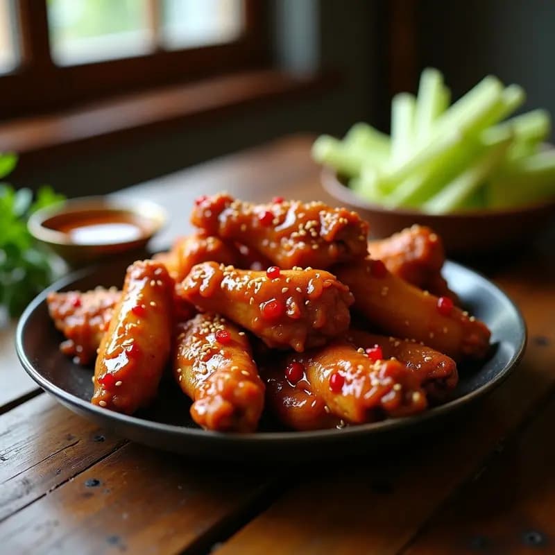 Alitas de Pollo Picantes con Miel y BBQ: Receta Casera de Fast Food en 30 Minutos