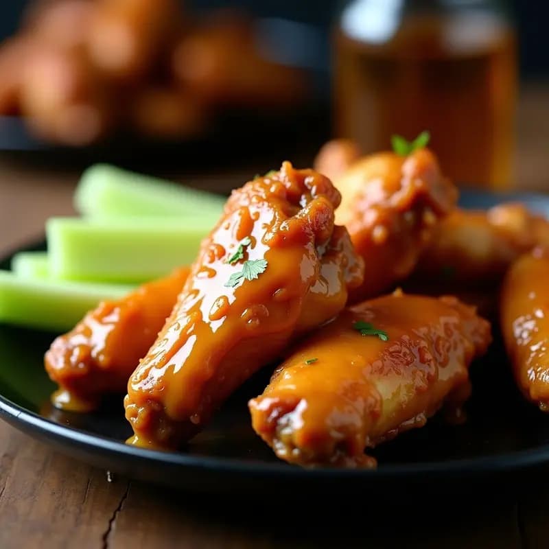 Alitas de Pollo Picantes con Miel y Mostaza en Airfryer: Crujientes y Adictivas en 20 Minutos