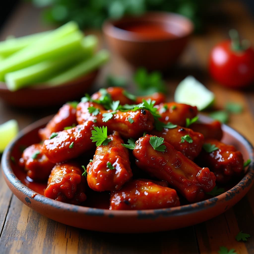 Alitas de Pollo al Barbecue de Tamarillo y Chipotle: Receta en Olla Exprés con Toque Mexicano