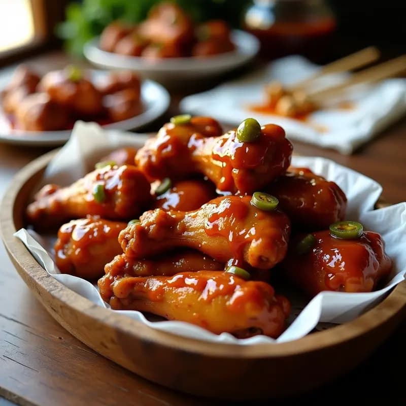 Alitas de Pollo BBQ con Glaseado de Miel y Jalapeños: Adicción en Forma de Alitas