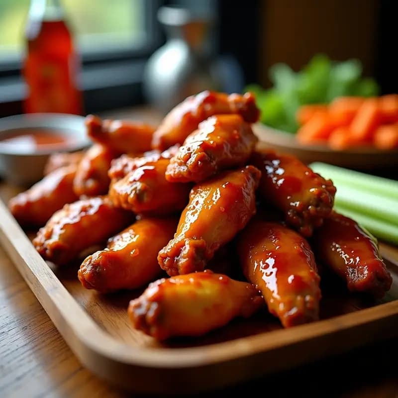 Alitas de Pollo BBQ Glaseadas con Miel y Sriracha: Receta Pegajosa y Adictiva para el Super Bowl