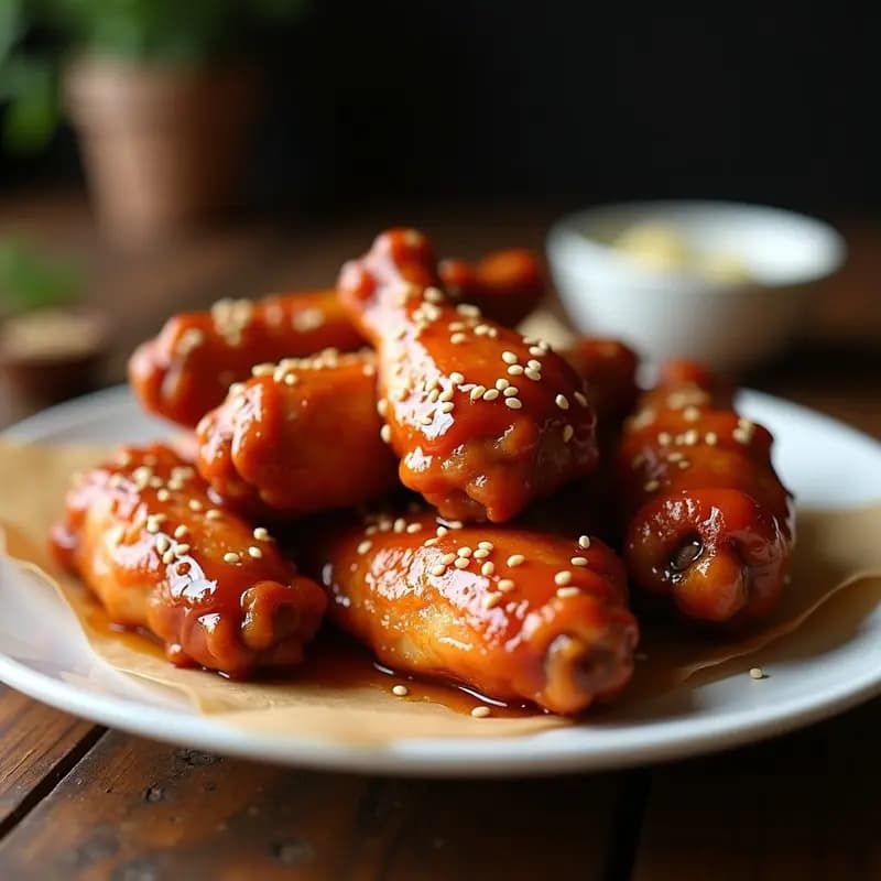 Alitas de Pollo con Glaseado de Caramelo y Chile en Polvo: Receta Dulce-Picante que Enamora
