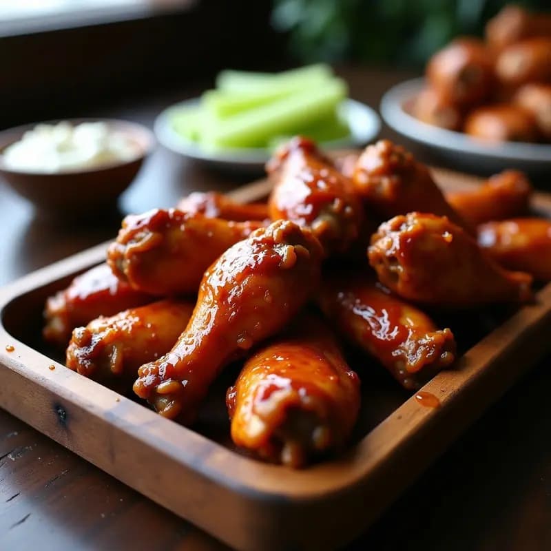 Alitas de Pollo con Glaseado de BBQ y Azúcar Moreno: Receta pegajosa para Chuparse los Dedos