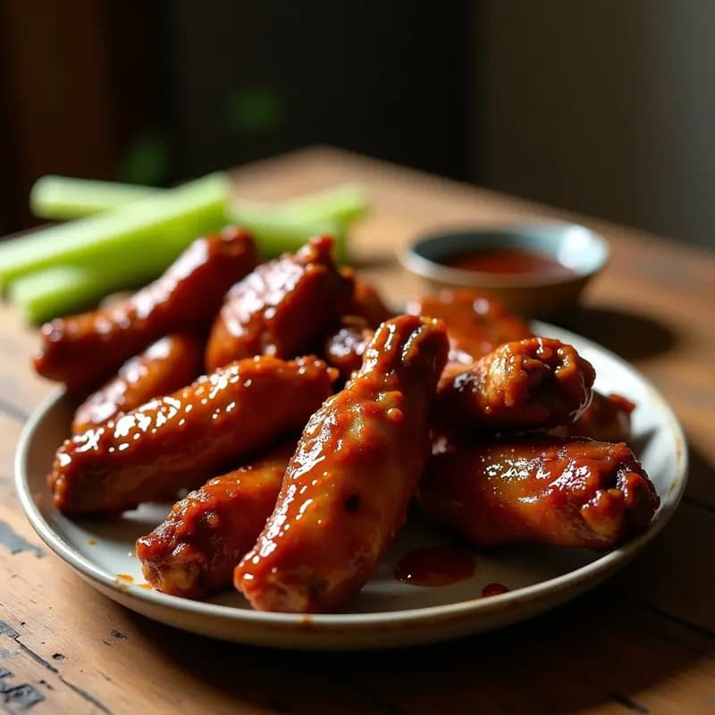 Alitas de Pollo con Glaseado de Refresco de Cola y Especias Picantes: Adicción Garantizada
