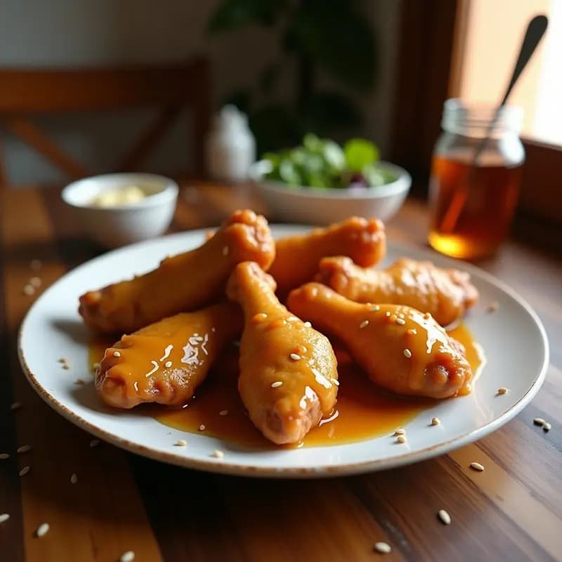 Alitas de Pollo con Miel y Mostaza: Receta Dulce y Salada para Picar