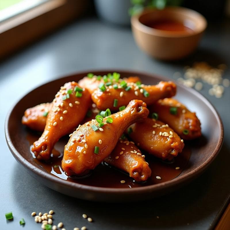 Alitas de Pollo al Miso y Miel: Receta en Airfryer Crujiente y Sin Aceite