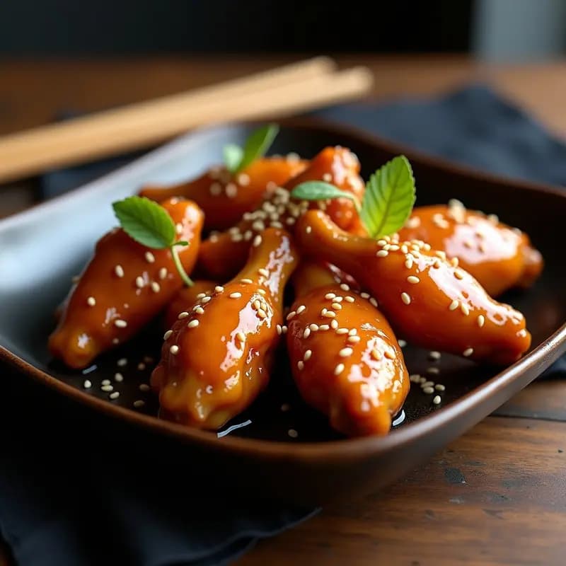 Alitas de Pollo al Miso y Miel con Sésamo Tostado: Receta Japonesa que Combina Dulce, Salado y Umami