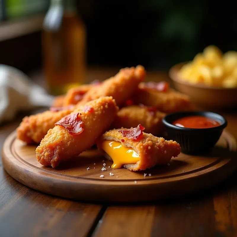 Alitas de pollo rellenas de queso cheddar y bacon: El snack crujiente que te volará la cabeza