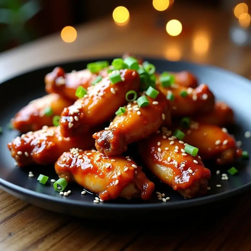 Alitas de Pollo con Glaseado de Teriyaki y Miel: Receta Japonesa con Toque Dulce