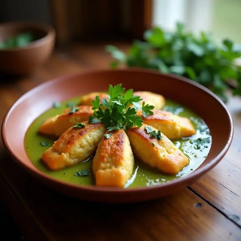 Almóndigas de Bacalao en Salsa Verde: Tapa Gaditana Sin Gluten y con Aroma a Perejil