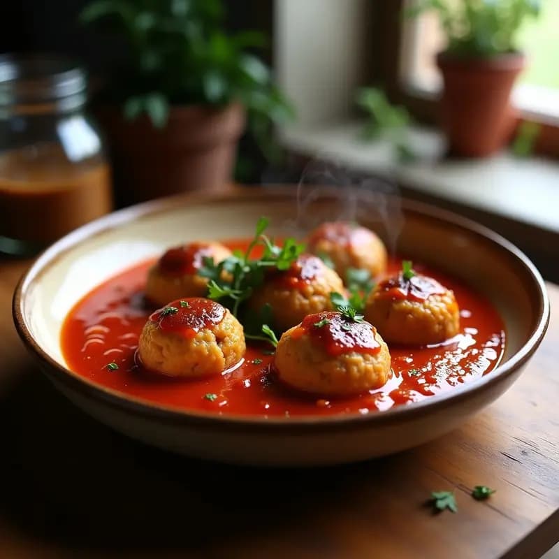 Almóndigas en Salsa de Tomate: Receta de la Abuela con Toque Especiado