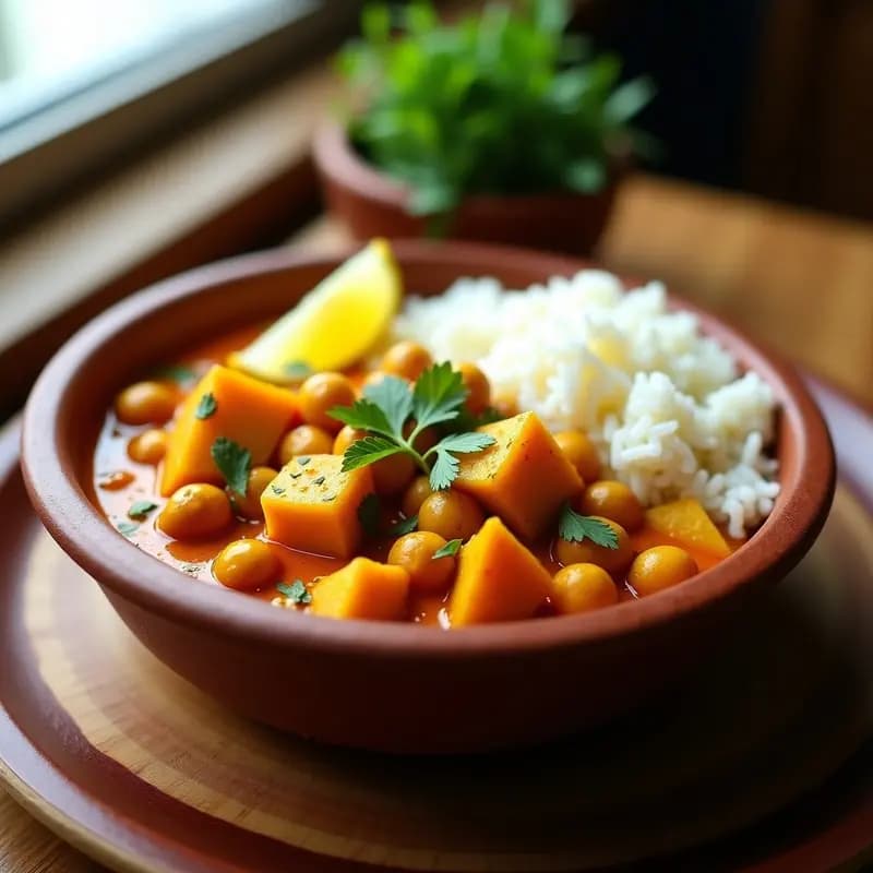 Aloo Gobi Masala con Garbanzos: Receta India Vegana en Olla Rápida