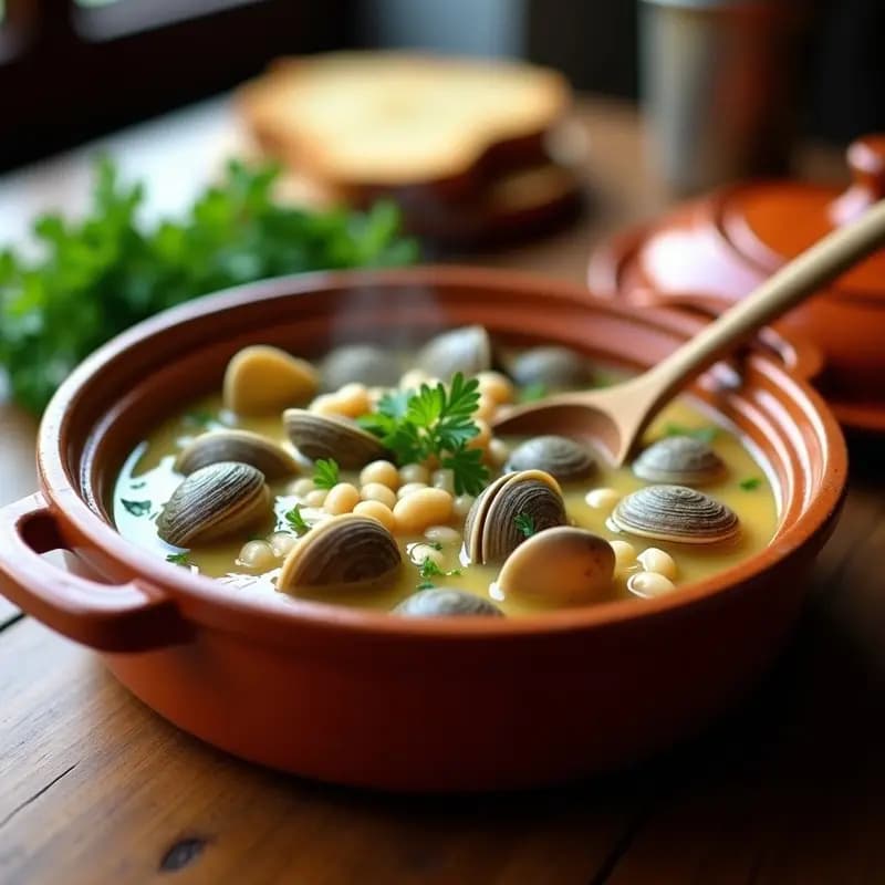 Alubias con Almejas a la Marinerra: Receta Gallega de Pescado y Legumbres