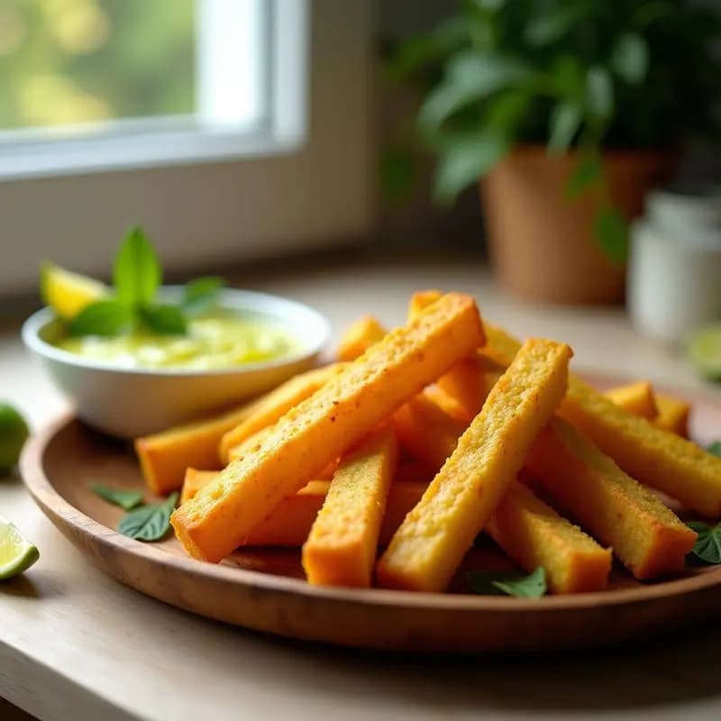 Anjunto de Yuca con Mojito de Limón: Receta Dominicana Crujiente en Airfryer