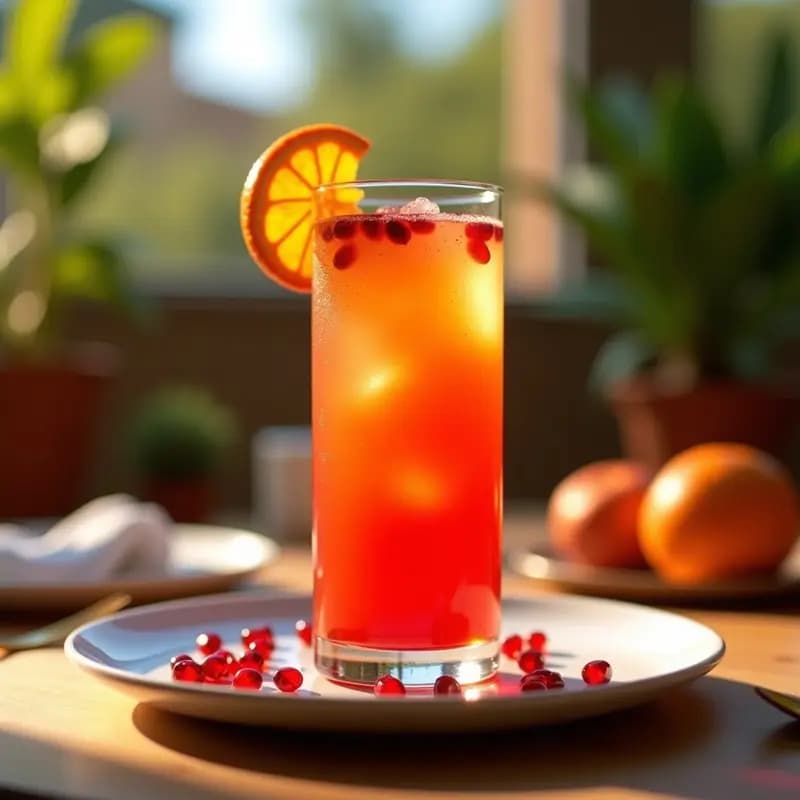Aperol Spritz con Granada: Cóctel Italiano Fresco y Sin Alcohol Opcional