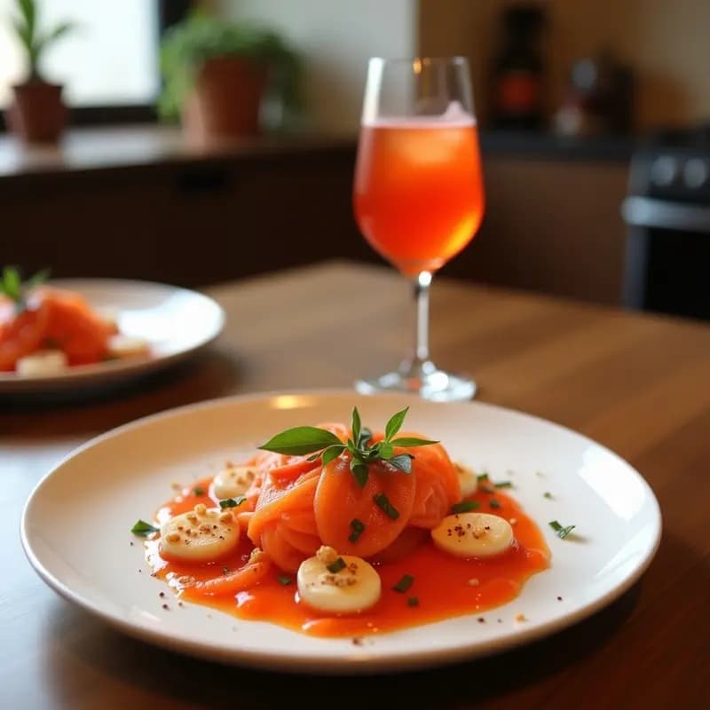 Aperol Spritz con Granadina y Hierbabuena: Bebida Italiana de Verano Sin Alcohol