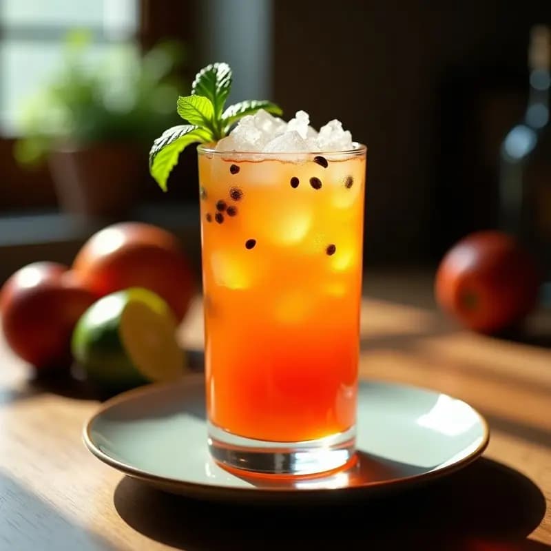 Aperol Spritz Venezolano con Maracuyá y Hielo Picado: Cóctel Veraniego y Refrescante