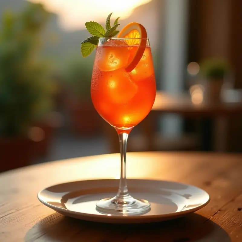 Aperol Spritz con Naranja: Cóctel Italiano Fresco y de Baja Caloría