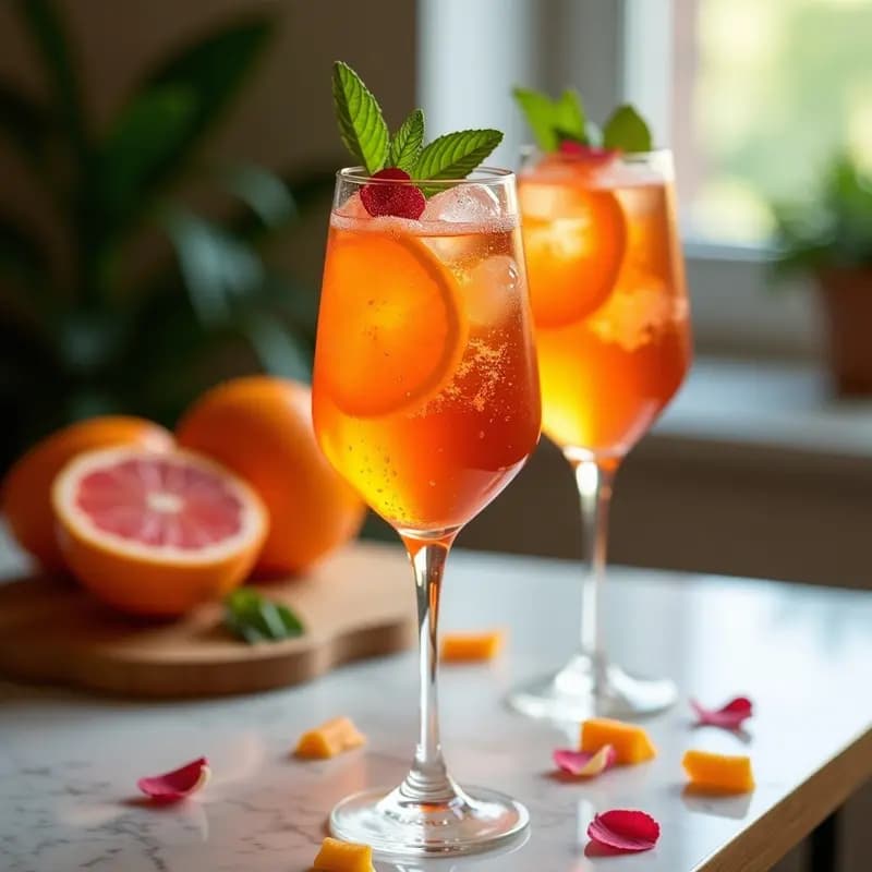 Aperol Spritz Sin Alcohol: Bebida Italiana con Zumos Naturales y Hierbas