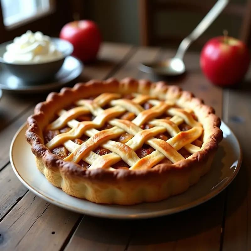 Apple Pie Americana con Masa de Almendra: Postre Keto Sin Azúcar y Sin Harina