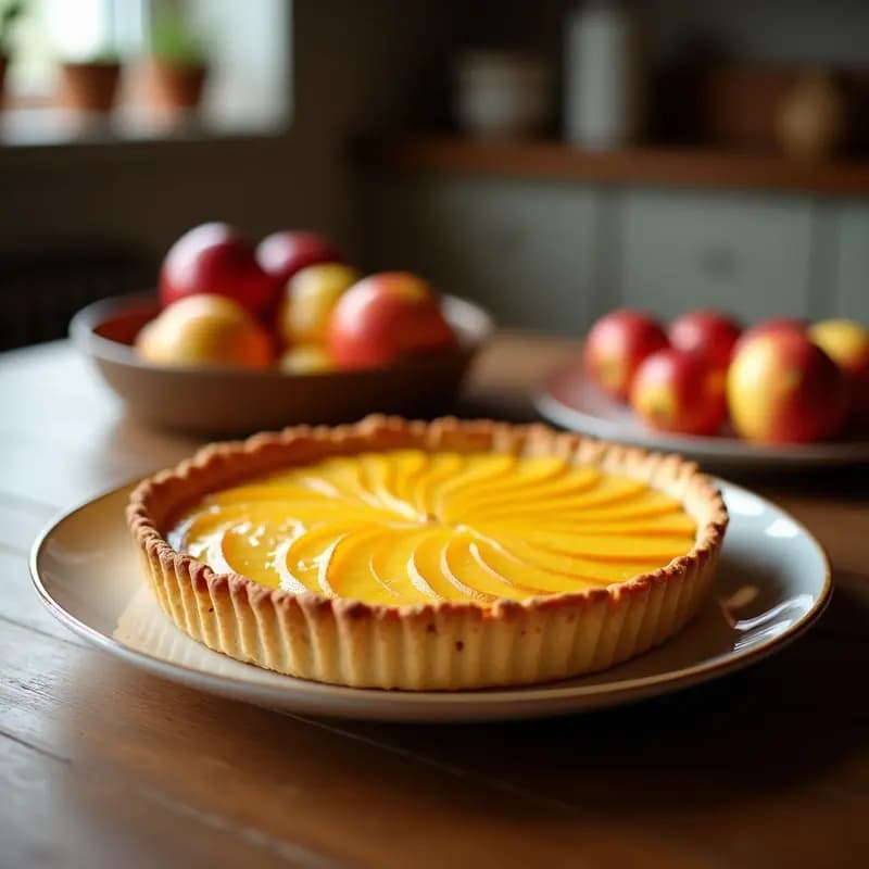 Apple Pie Americana con Masa de Avena: Postre Tradicional Sin Gluten