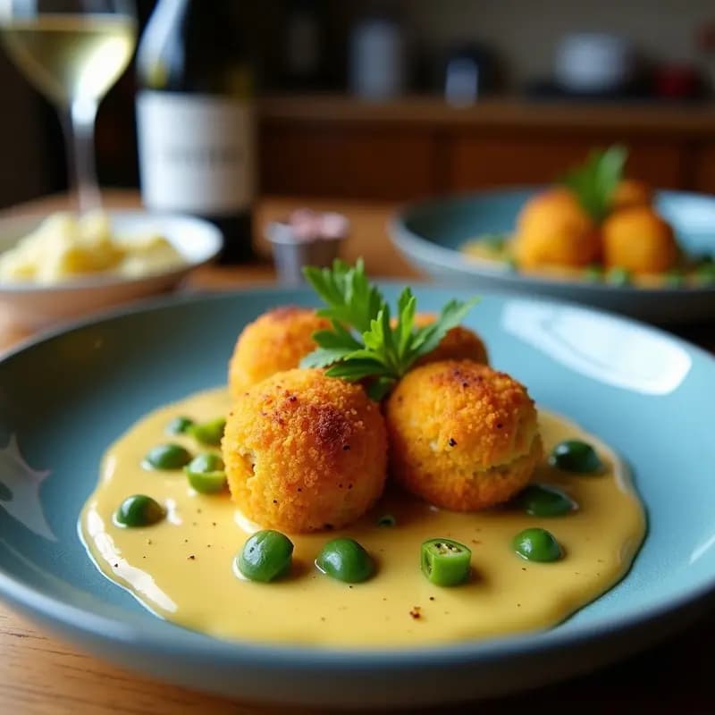 Arancini de Calabaza y Gorgonzola: Croquetas Italianas Crujientes con Centro Cremoso