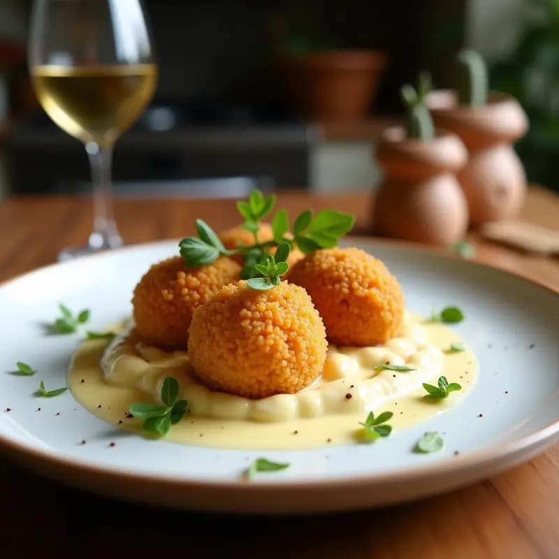 Arancini de Hongos y Queso Taleggio: Croquetas Italianas Crujientes y Cremosas