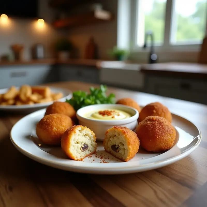 Arancini de Quinoa y Champiñones: Bolas Italianas Veganas al Horno