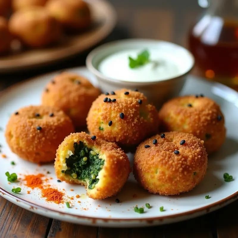 Arancini de Quinoa y Espinacas: Bollos Italianos Veganos en Airfryer