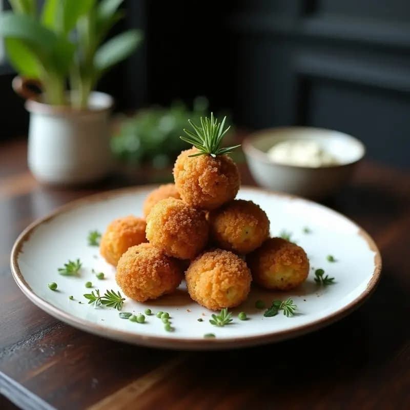 Arancini de Quinoa y Hongos Portobello: Receta Italiana Sin Arroz y Alta en Fibra