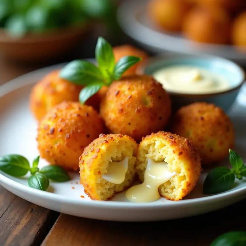 Arancini de Risotto de Azafrán y Queso Gorgonzola: Croquetas Italianas Crujientes en Airfryer
