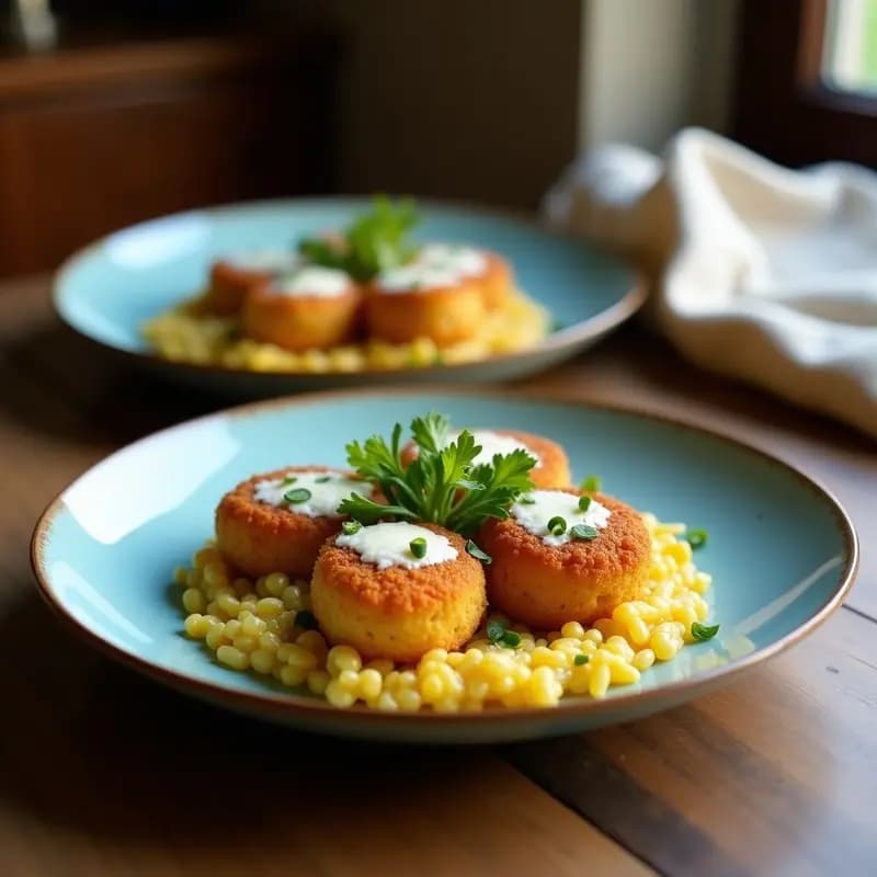 Arancini de Risotto de Calabaza y Queso Gorgonzola: Aperitivo Italiano Crujiente