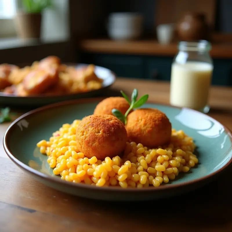 Arancini Sicilianos de Risotto de Calabaza: Croquetas Italianas Sin Lácteos en Thermomix
