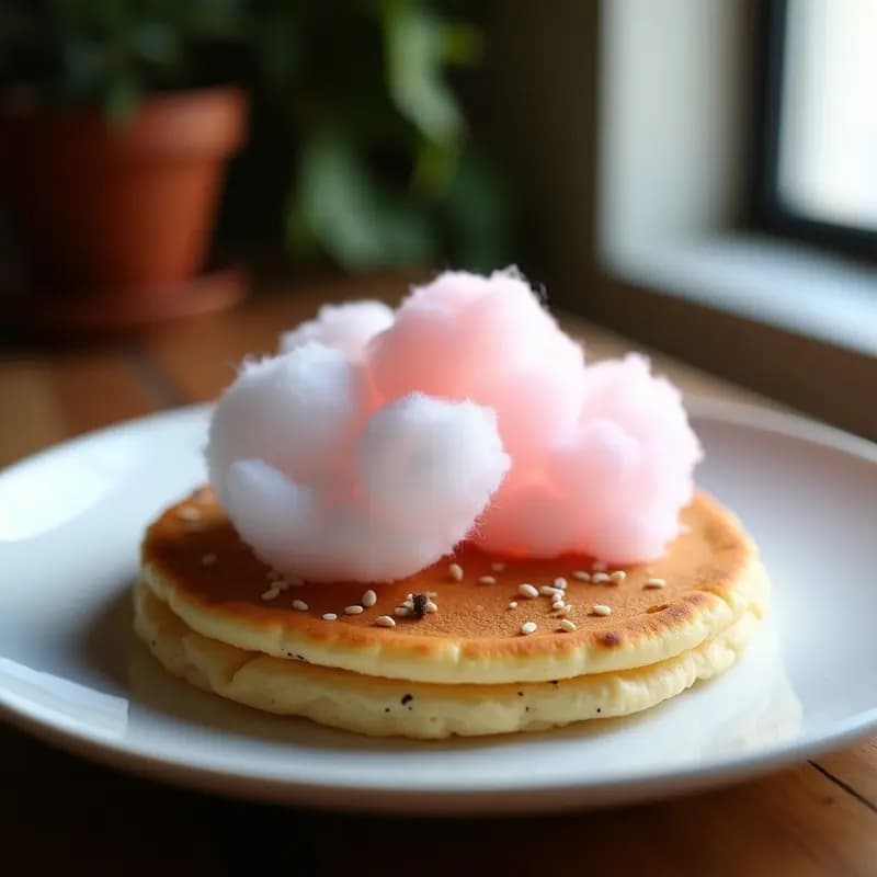 Arepa de Chía y Algodón de Azúcar: Postre Colombiano Keto y Sin Harina