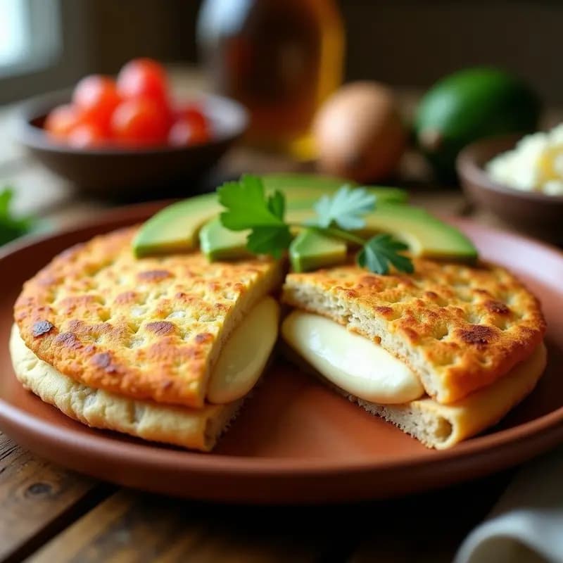 Arepa de Chía y Queso de Almendras: Desayuno Venezolano Sin Gluten y Vegano