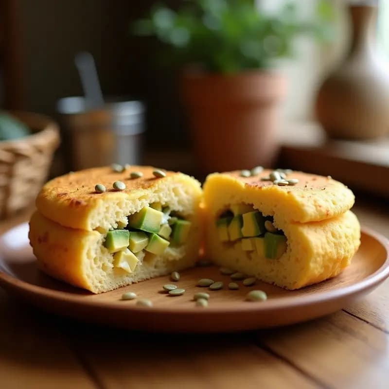 Arepa de Chía y Queso de Anacardo: Desayuno Venezolano Keto y Sin Lactosa