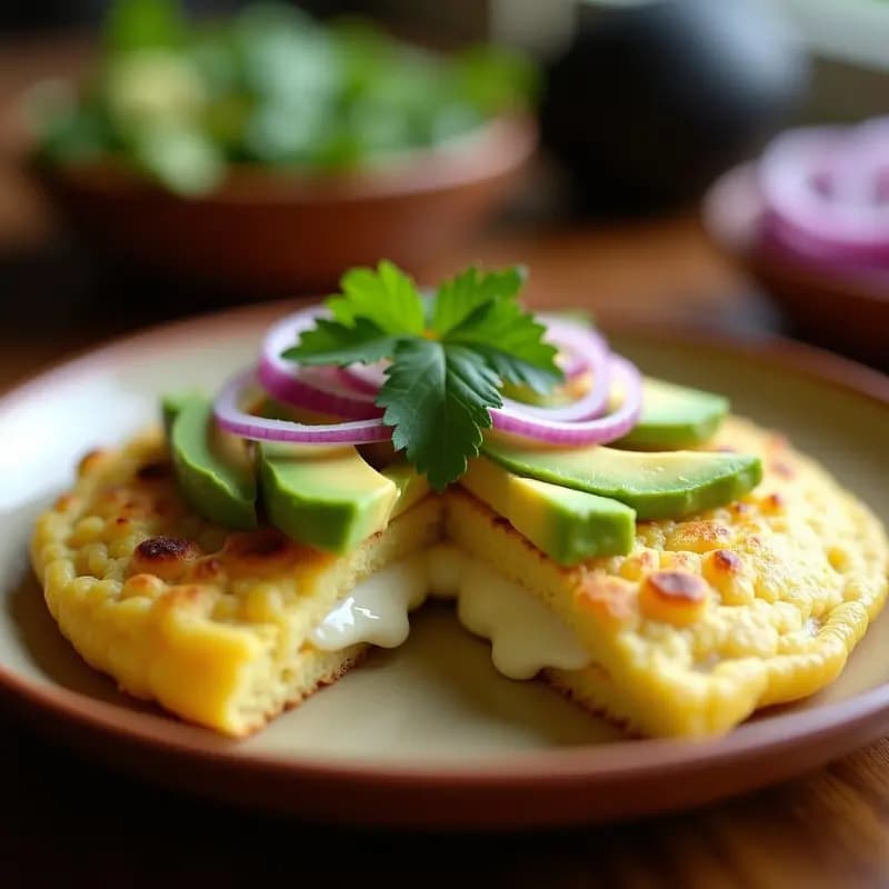 Arepa de Choclo con Queso y Aguacate: Desayuno Venezolano Sin Harina Refinada