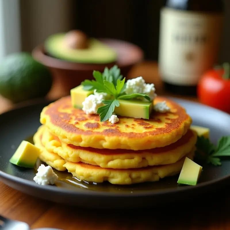 Arepa de Choclo con Queso de Cabra Desmenuzado: Receta Venezolana en Airfryer Sin Harina