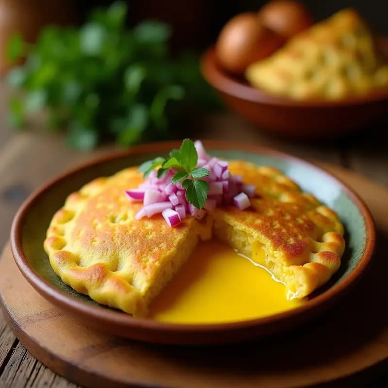 Arepa de Choclo con Queso de Cúrcuma: Desayuno Colombiano Vegano en Comal