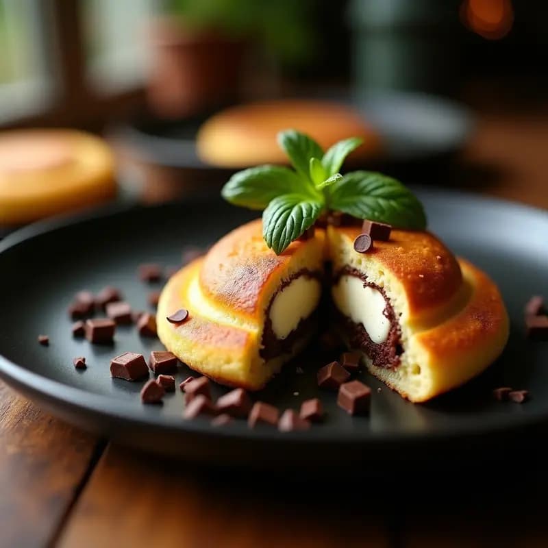 Arepa Venezolana de Chocolate y Queso: Postre Dulce-Salado Sin Harina Tradicional