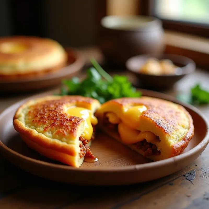 Arepa Colombiana Rellena de Queso y Chorizo: Receta Crujiente y Sabrosa en Airfryer