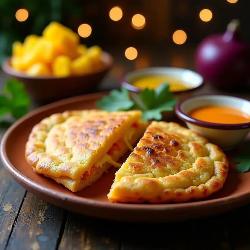 Arepa Dominica deinence y Queso de Soja: Receta Vegana y Sin Gluten en Airfryer
