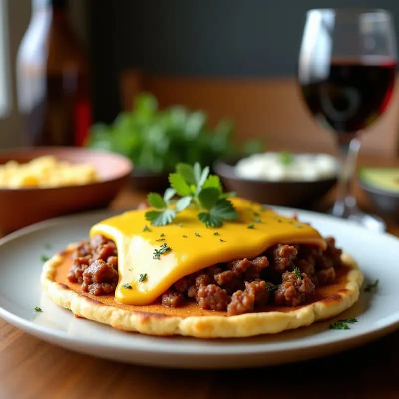 Arepa Dominó de Queso y Cuchareo: Receta Venezolana en Airfryer Sin Harina de Maíz