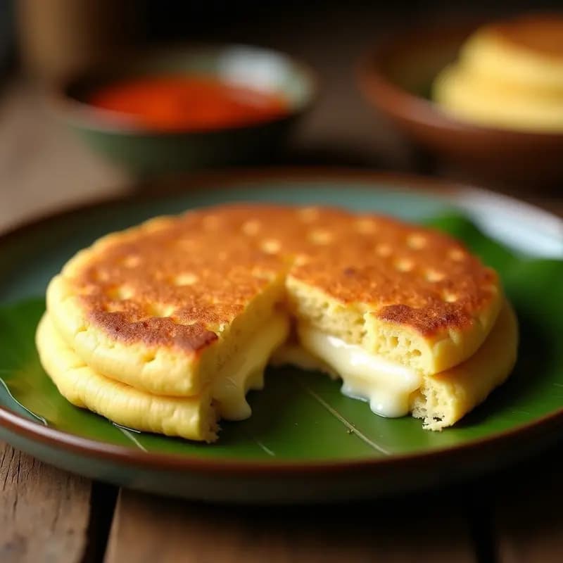 Arepa de Hardinera con Queso de Burra: Receta Venezolana de Aprovechamiento con Maíz Fermentado