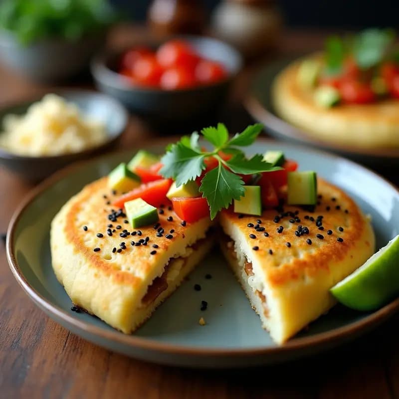 Arepa de Harina de Arroz y Queso de Soja: Receta Venezolana Sin Gluten en Airfryer