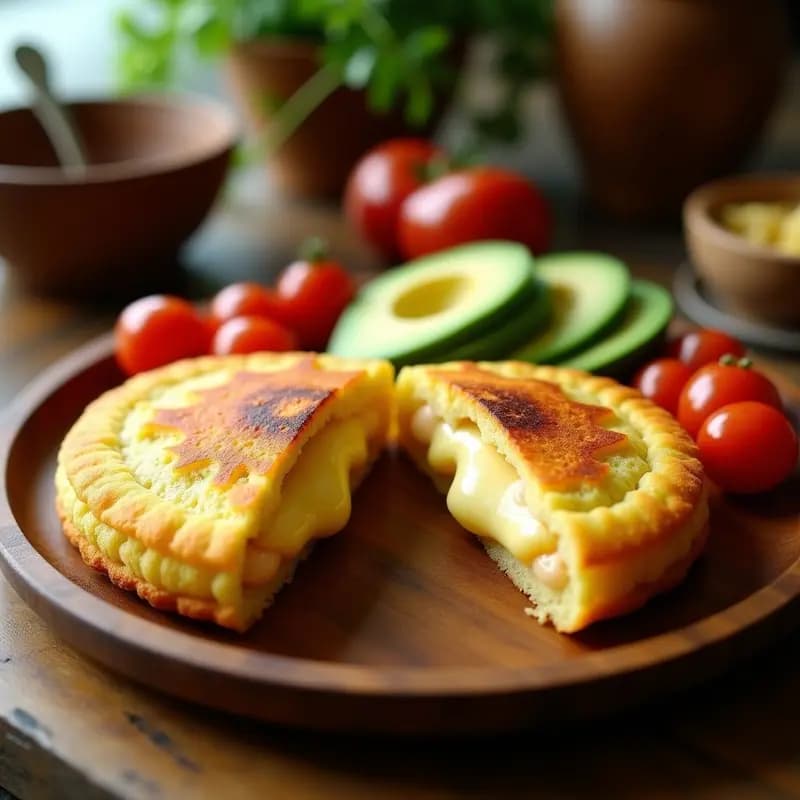 Arepa de Harina de Guisante y Queso de Mandioca: Receta Colombiana Sin Gluten en Airfryer