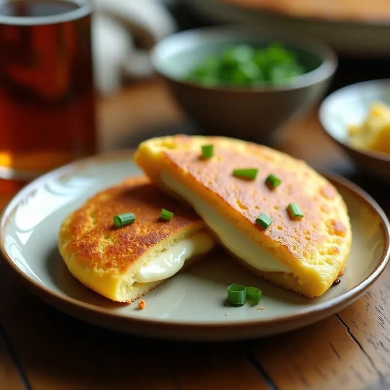 Arepa Venezolana de Harina de Maíz Blanco y Queso de Cabra: Receta Sin Lactosa