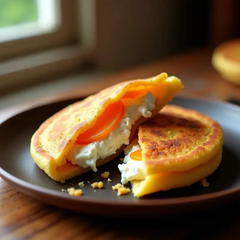 Arepa de Harina PAN con Queso de Guayaba: Receta Venezolana Dulce-Salada Tradicional