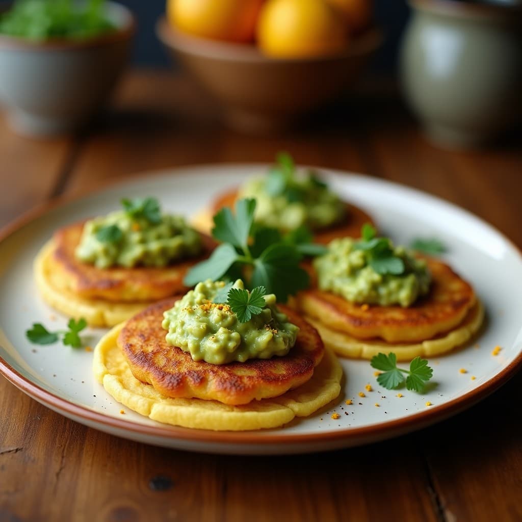 Arepa de Harina de Plátano Verde Rellena de Guacamole: Receta Colombiana Sin Gluten